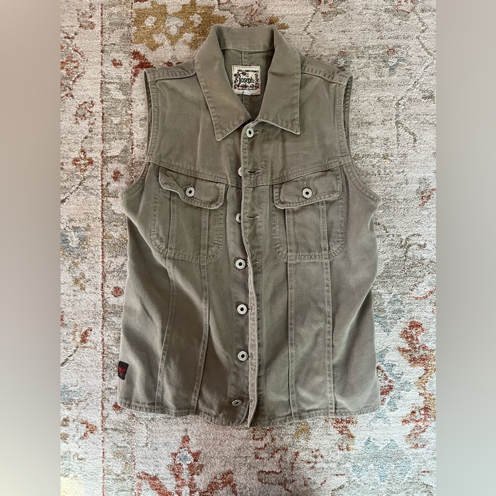 By Joseph Paris olive green cargo vest Size M